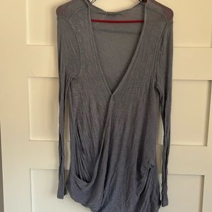 Free people wrap sweater with button size medium.